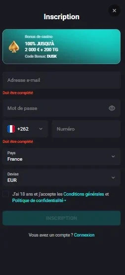 Betriviera Casino Inscription et KYC